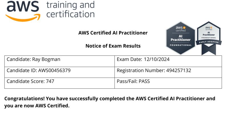 AWS Certified AI Practitioner: How I Passed & Why It Matters